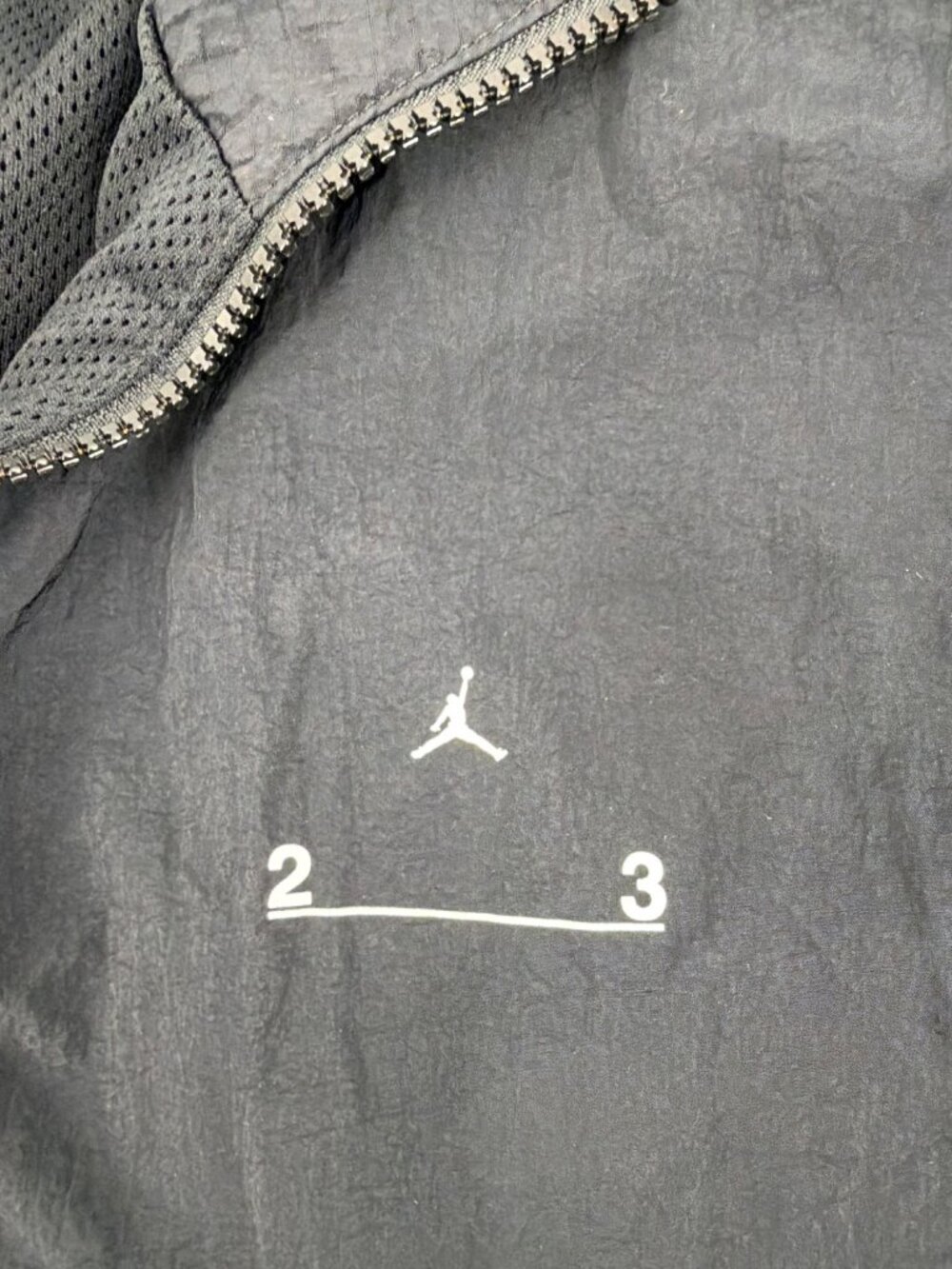 Nike Air Jordan 23 Jacket Zip Engineered Windbreaker Mens Large Ripstop Black - Picture 7 of 9